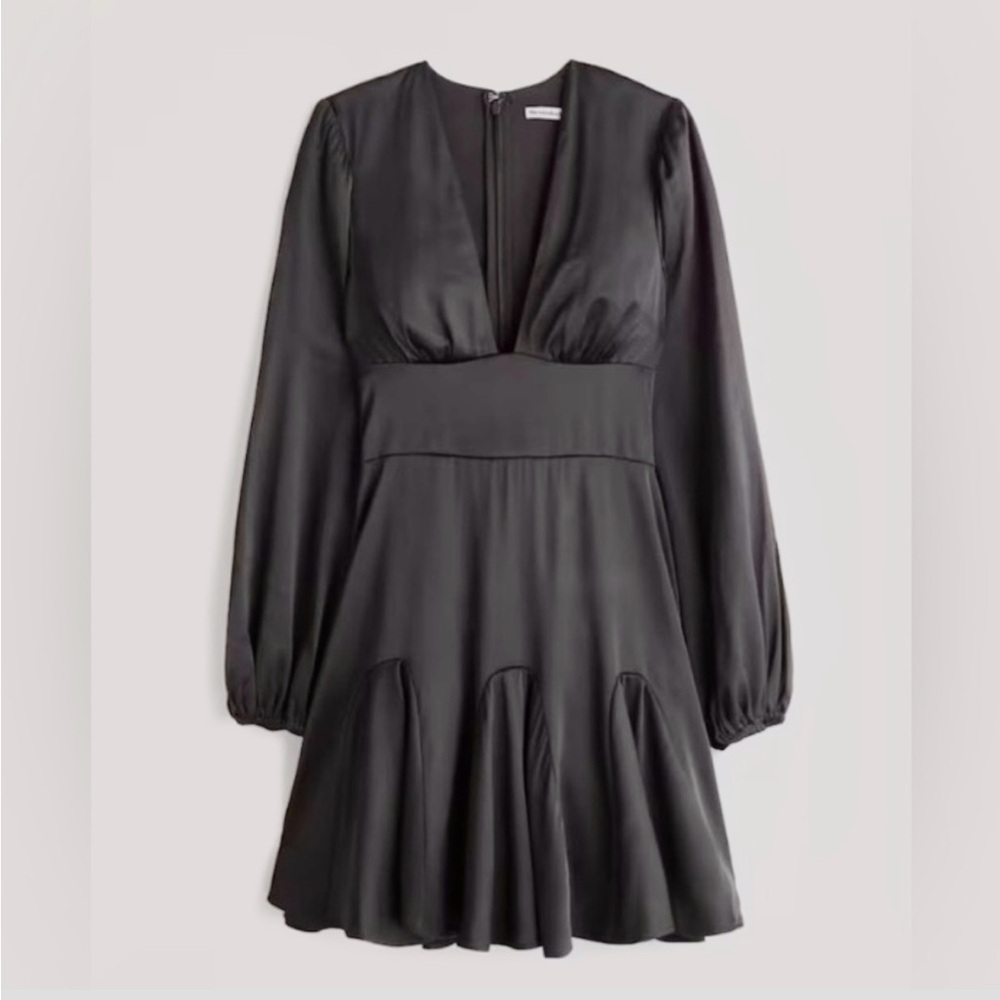 Abercrombie low cut satin dress